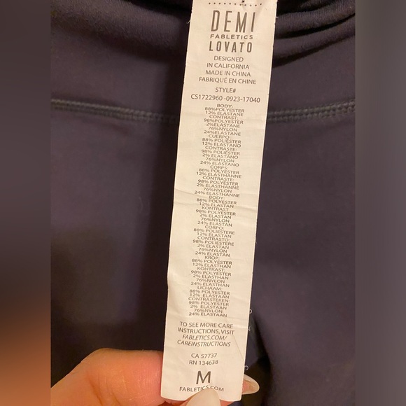 Demi Lovato for Fabletics Moto Mesh Legging - Picture 5 of 5